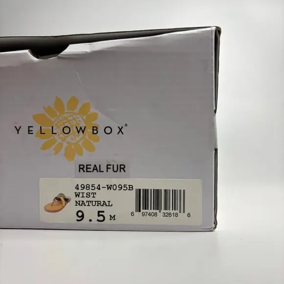 Yellow Box Wist Leather Thong Sandals in Natural - Picture 9 of 9